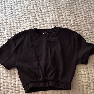Zara Black Crop Top